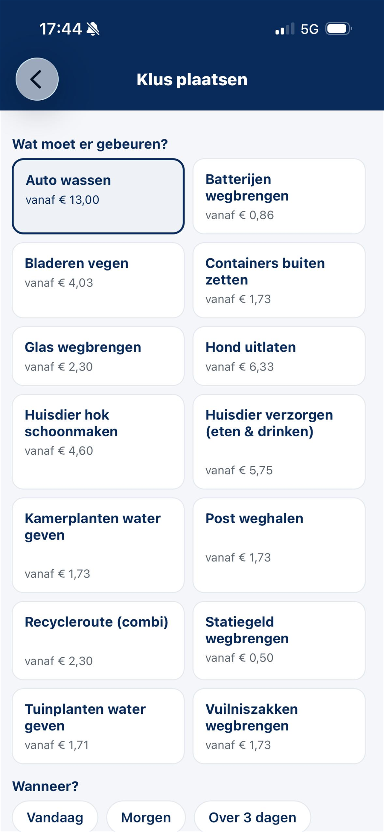 Klus plaatsen in de BuurtHeld-app